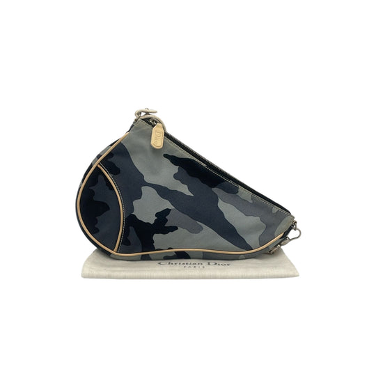 Dior Saddle Bag Pochette Mini Camouflage Canvas
