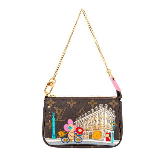 Louis Vuitton Mini Pochette Accessoires Monogram Vivienne in Paris Special Edition