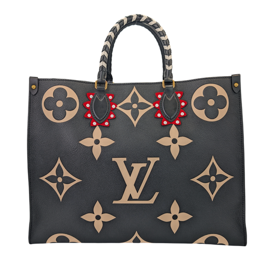 Louis Vuitton OnTheGo GM Craftly Black Monogram Canvas