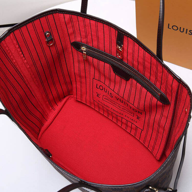 Replica LV Neverfull MM Tote N41358 (5)