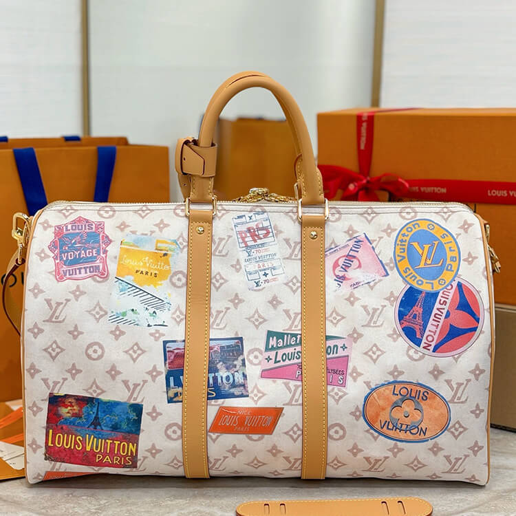 Replica LV Keepall Bandoulière 45 M14736 (4)
