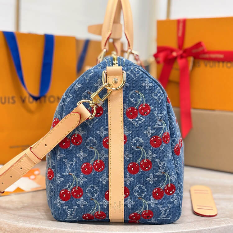 Replica LV x TM Keepall Bandoulière 45 M13875 (3)
