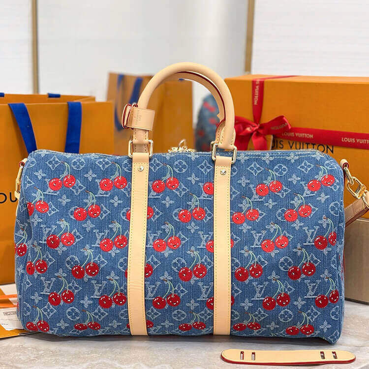 Replica LV x TM Keepall Bandoulière 45 M13875 (4)